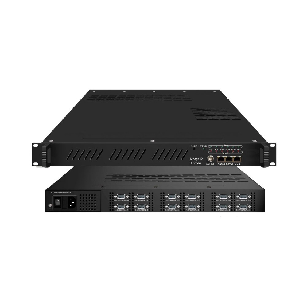 16 Channel CVBS Mpeg2 Encoder To ASI IP Video Encoder
