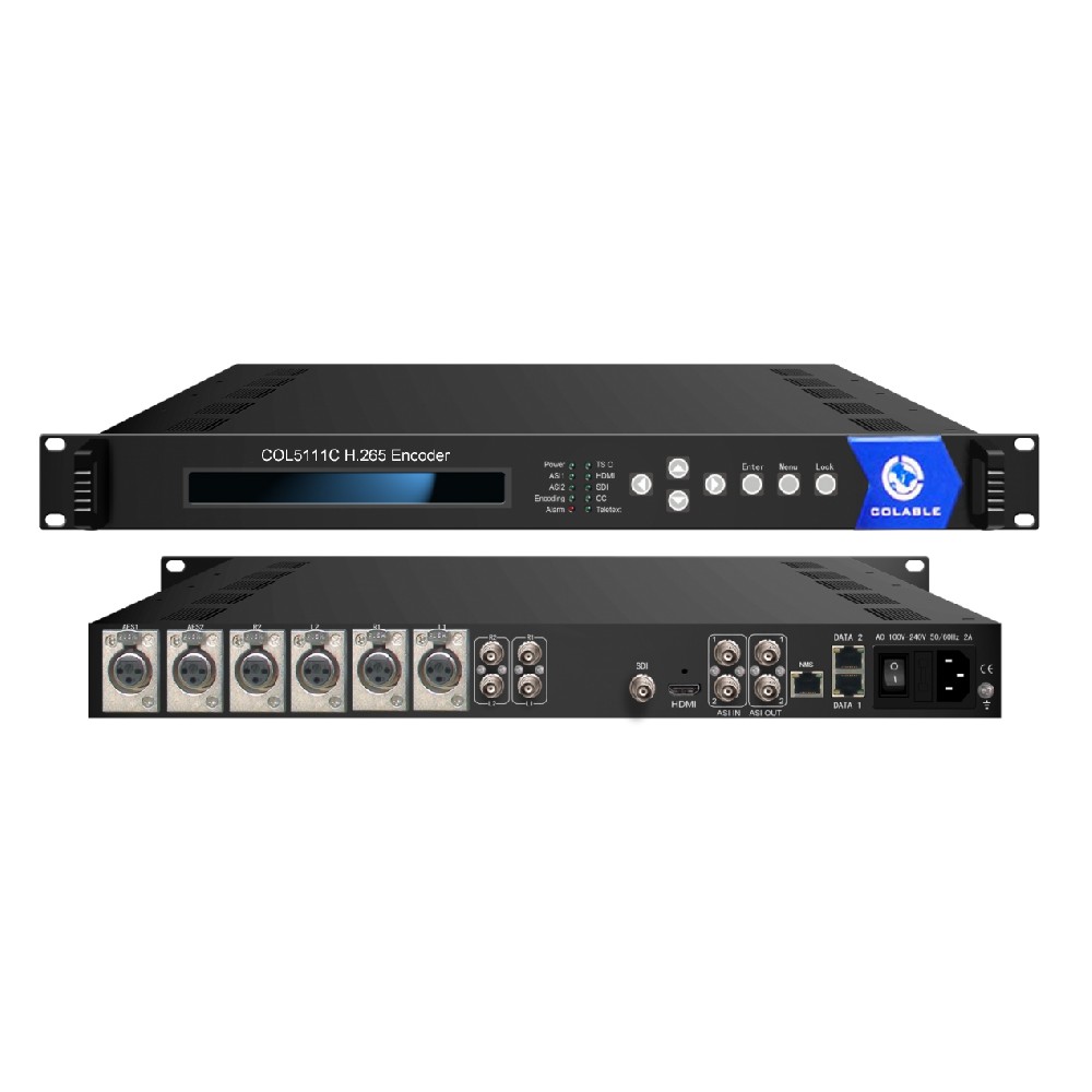 HD SDI To ASI IP Video Streaming H.265 Encoder
